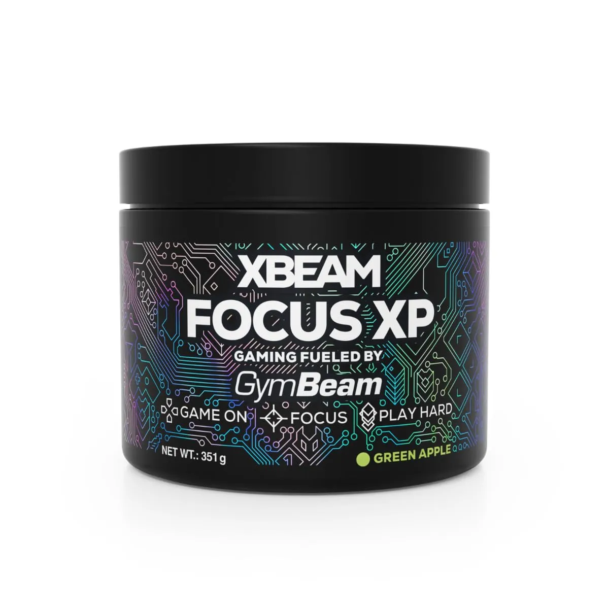 GymBeam Xbeam Focus XP Gaming Booster Erdbeere Kiwi 351 g koffeinfrei