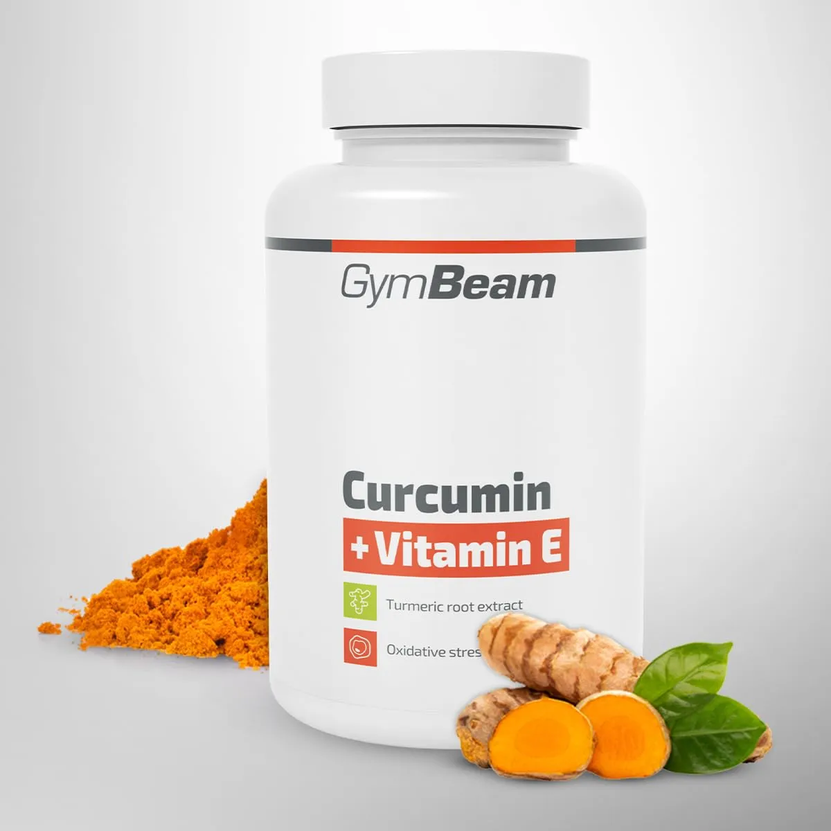 GymBeam Kurkuma Kapseln Vitamin E 90 Kapseln vegan