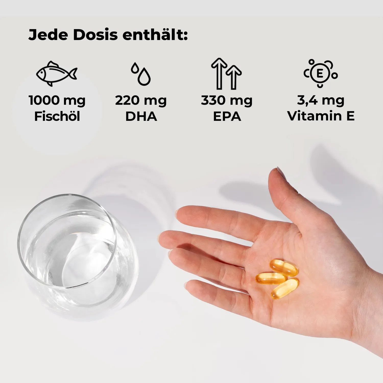 GymBeam Omega 3 Forte Kapseln 90 Caps Hochdosiert