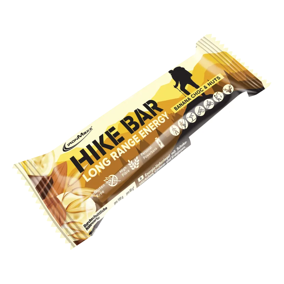IronMaxx Hike Bar Proteinriegel 60g Banana Choc Nuts vegan