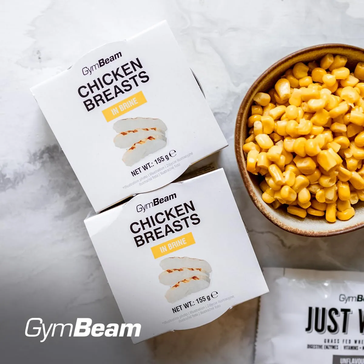 GymBeam Hähnchenbrust Salzlake 12x155g Dose