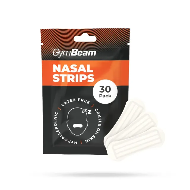 GymBeam Anti-Schnarch Nasenstrips 30 Stück hypoallergen