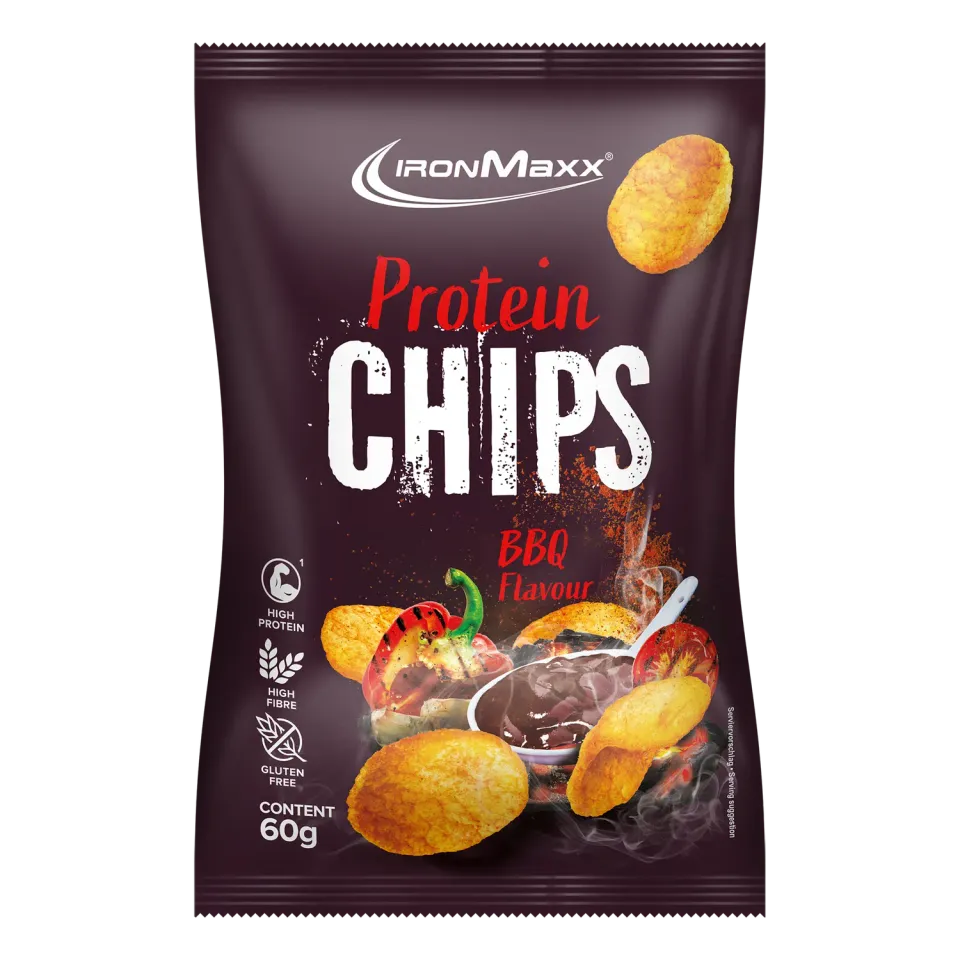IronMaxx High Protein Chips Barbecue 60g vegan