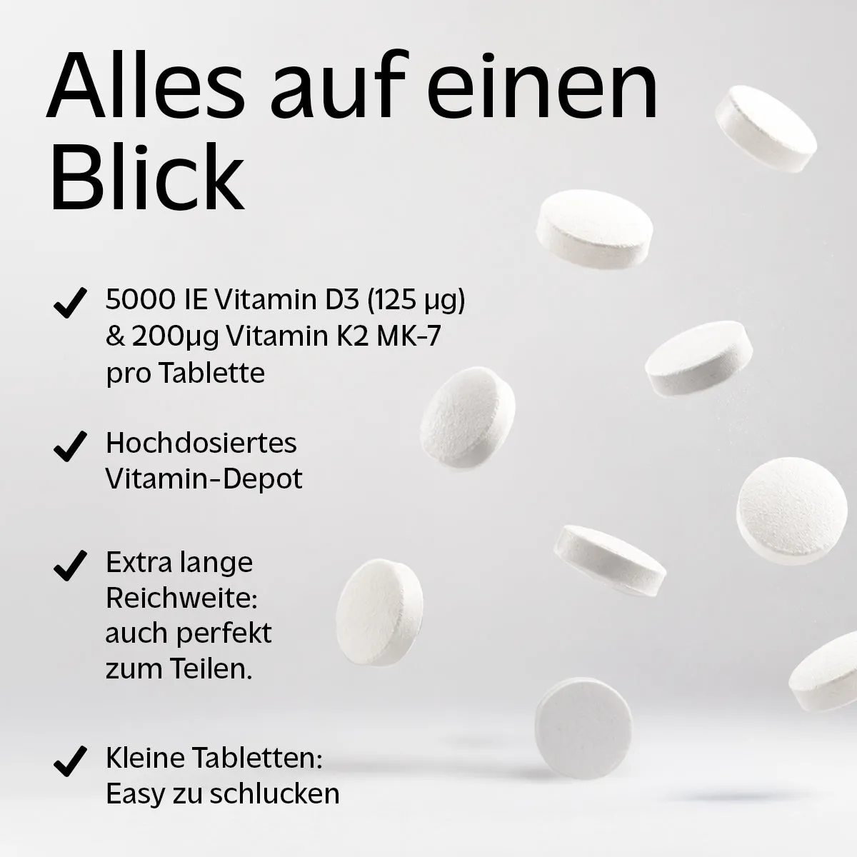 Rocka Nutrition Vitamin D3 & K2 Depot Kapseln 180 Stück vegan