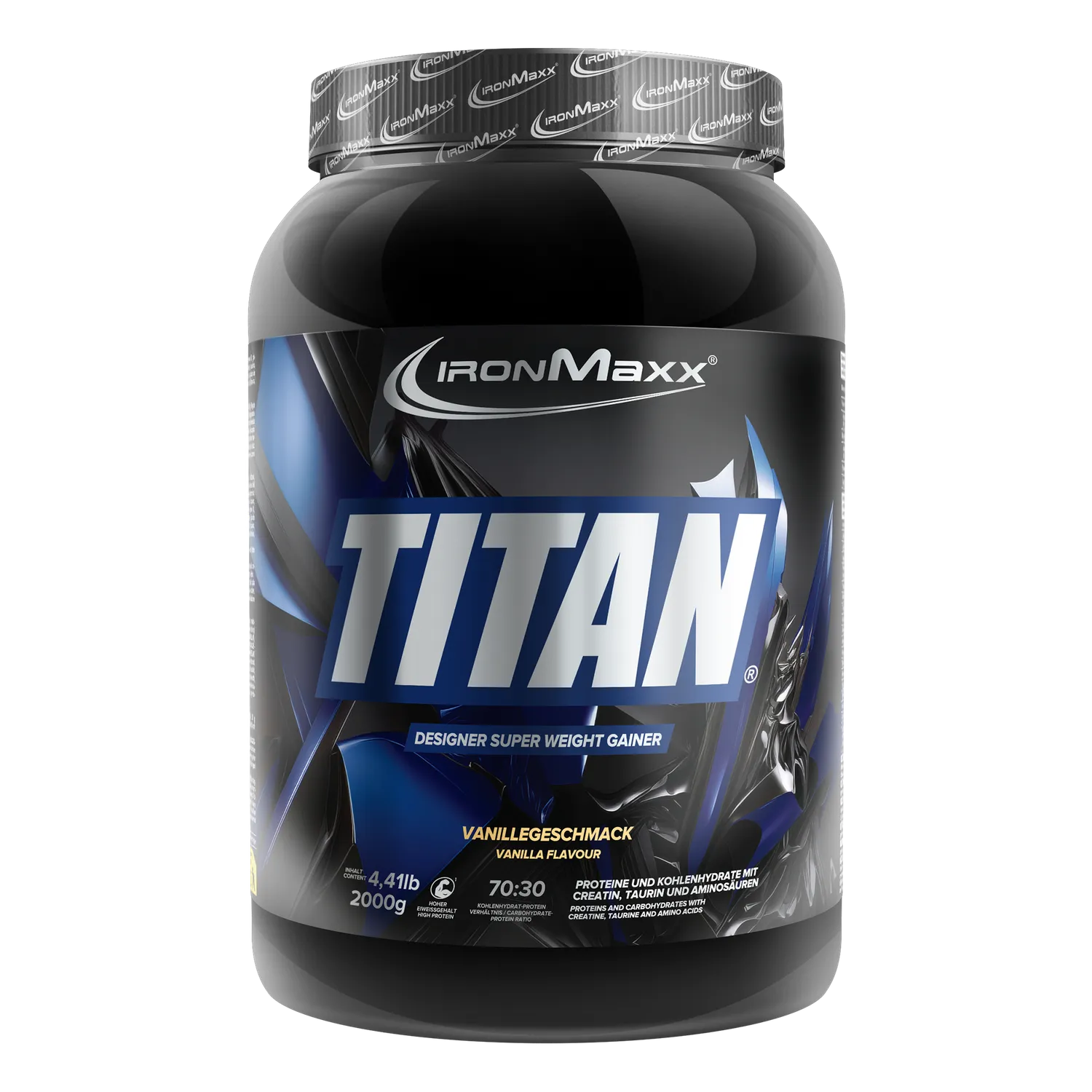 IronMaxx Titan V2.0 Weight Gainer 2000g Vanille Masseaufbau