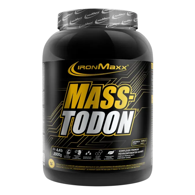 IronMaxx Masstodon Weight Gainer 2000g Vanille ohne Zuckerzusatz