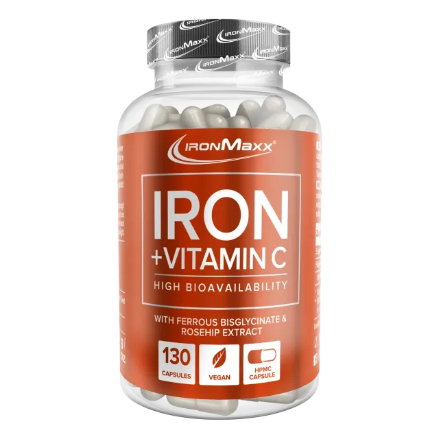 IronMaxx Iron Vitamin C Kapseln 130 Stk vegan 40 mg Eisen