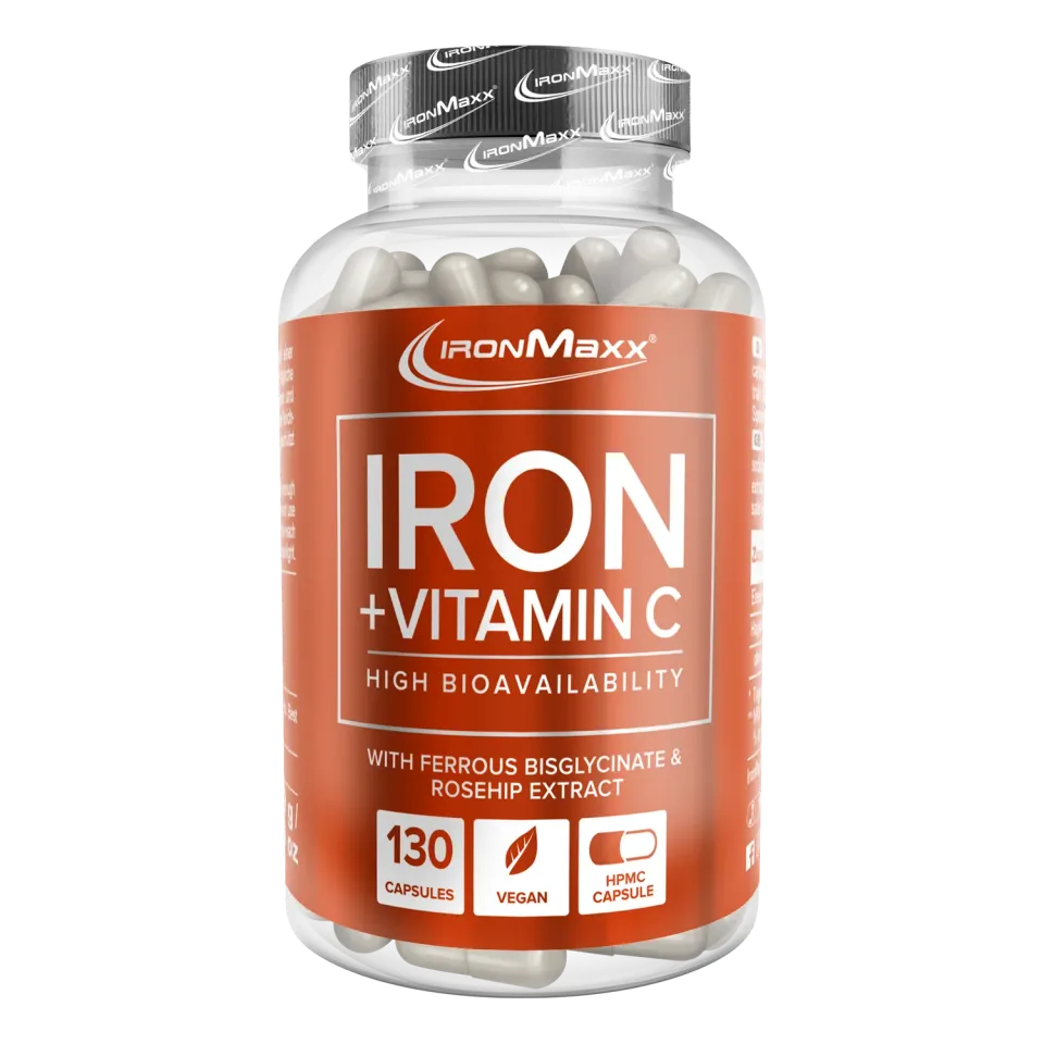 IronMaxx Iron Vitamin C Kapseln 130 Stk vegan 40 mg Eisen
