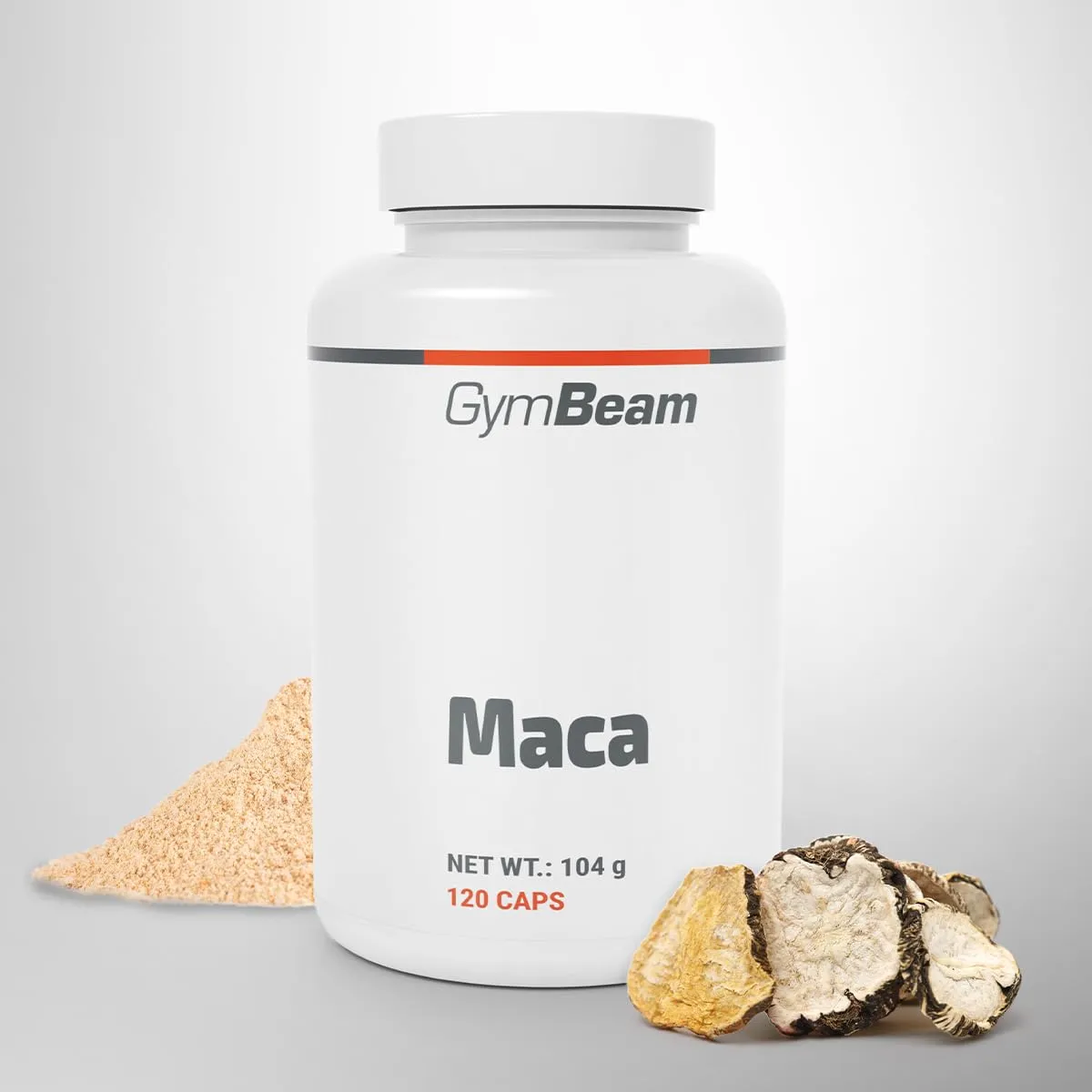 GymBeam Maca Kapseln 120 Stück 10:1 Extrakt hochdosiert