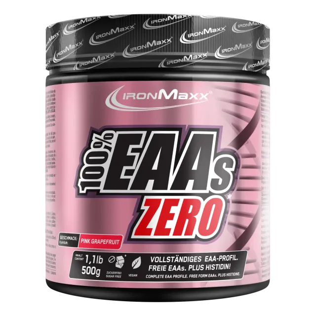 IronMaxx 100% EAAs Zero EAA Pulver 500g Pink Grapefruit