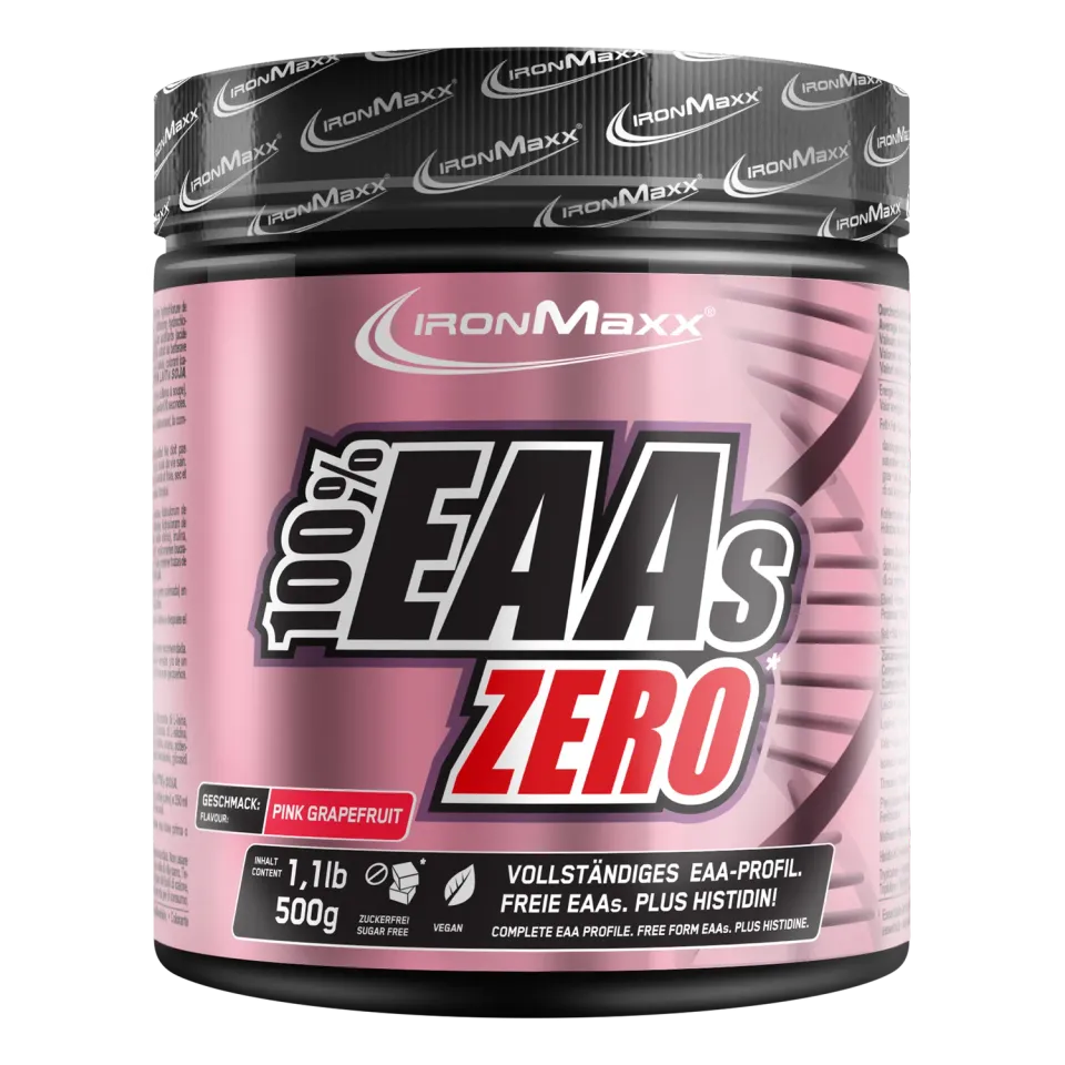IronMaxx 100% EAAs Zero EAA Pulver 500g Pink Grapefruit