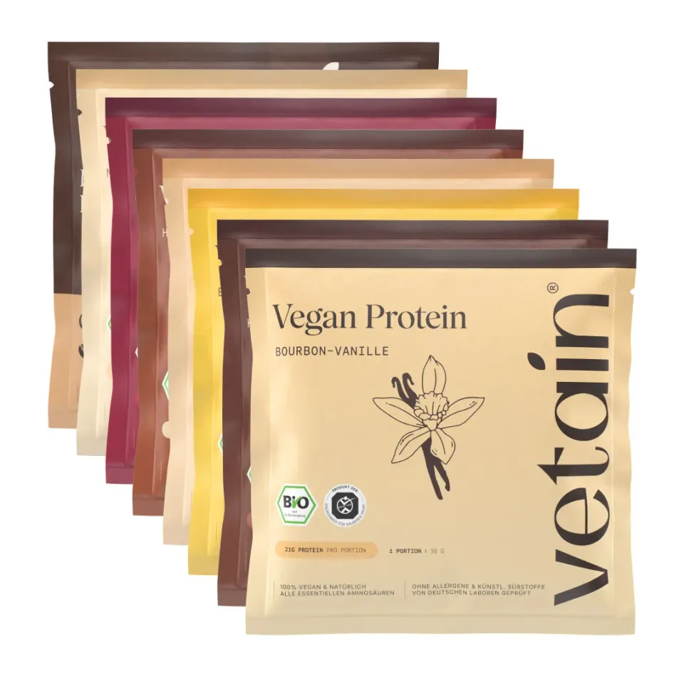 Vetain Vegan Protein Probierpaket 8x30g Sorten-Mix
