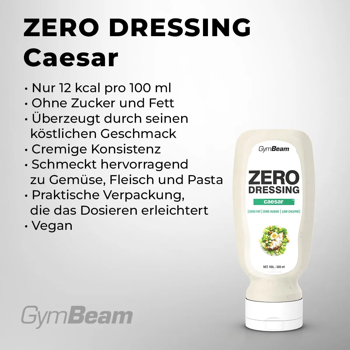 GymBeam ZERO Caesar Dressing 3x320 ml vegan