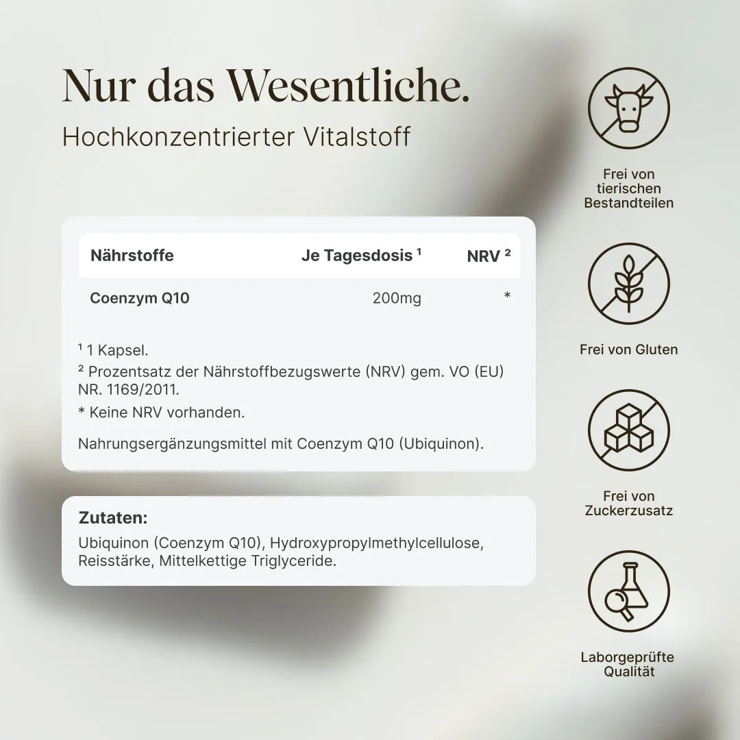 VETAIN Coenzym Q10 Kapseln 60 Stk 200mg mit MCT