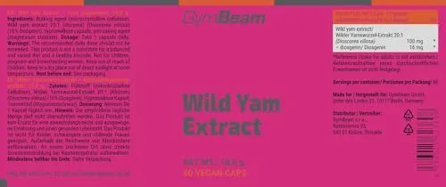 GymBeam Wilde Yamswurzel Kapseln 60 Caps vegan