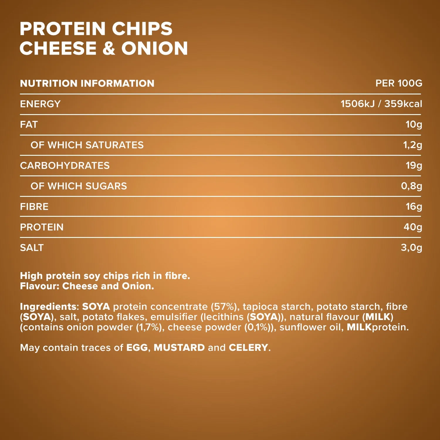 IronMaxx Protein Chips 40 50g Cheese & Onion