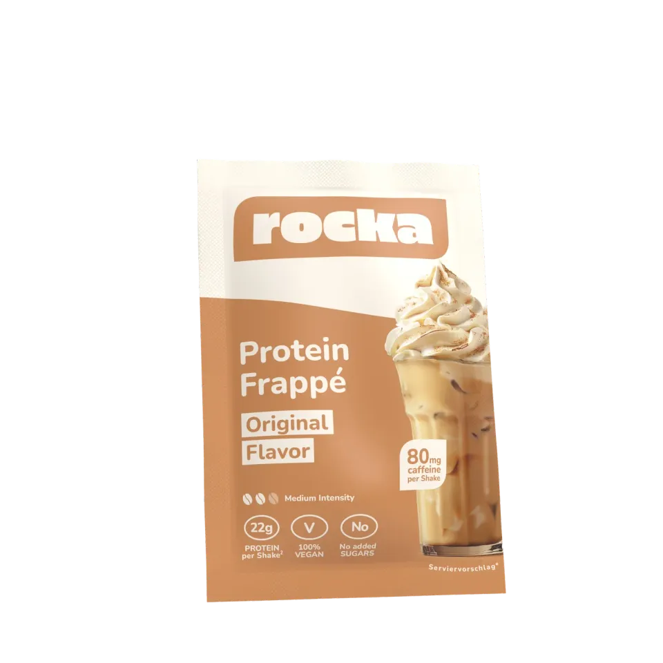 Rocka Protein Frappé Probe 30g Original mit Koffein