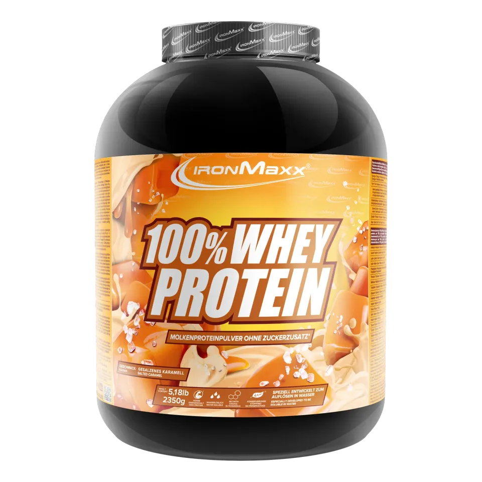 IronMaxx 100% Whey Protein Pulver 2350g Salted Caramel zuckerfrei