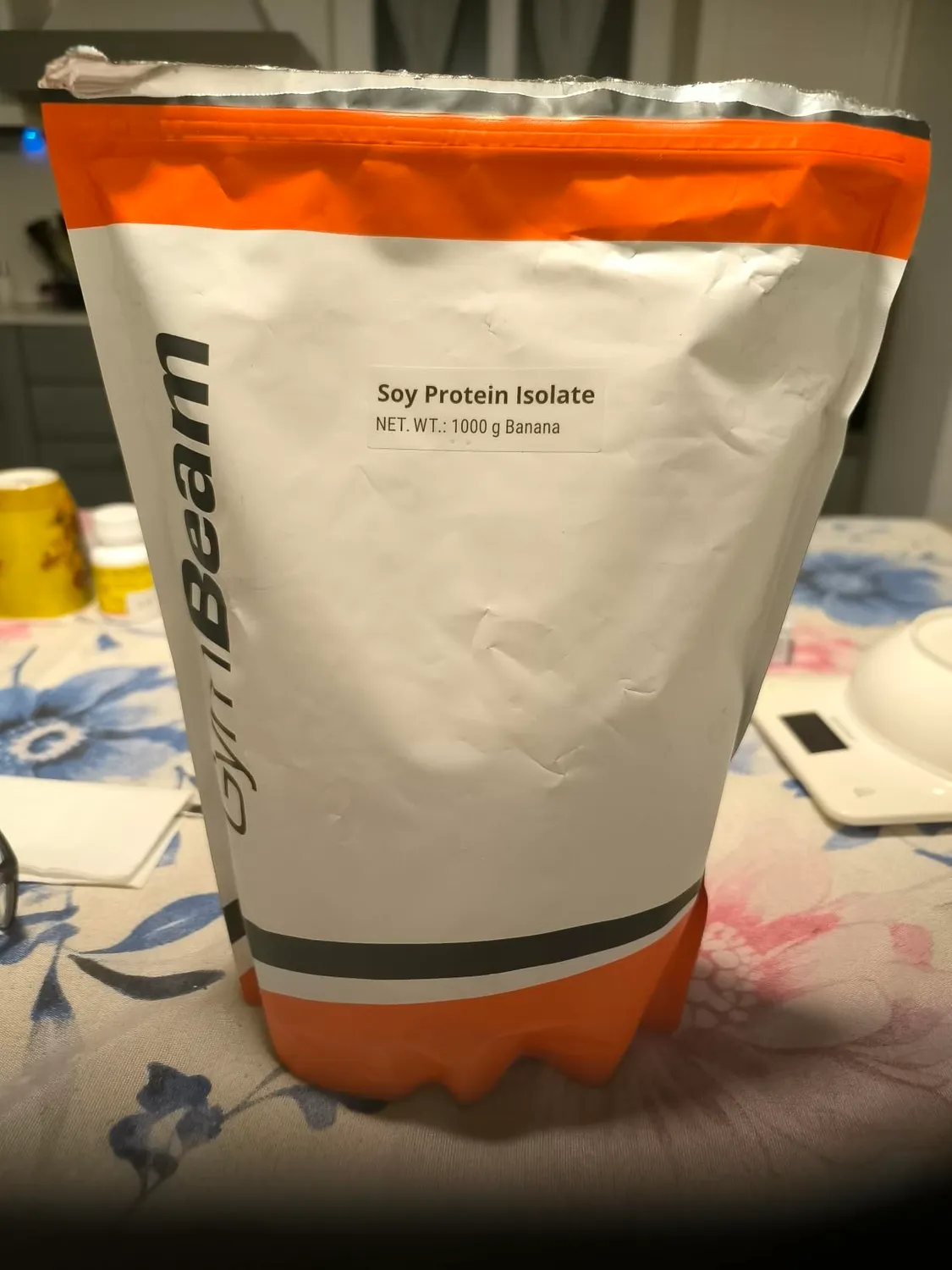 GymBeam Soja Protein Isolat Proteinpulver 1000g Banane vegan