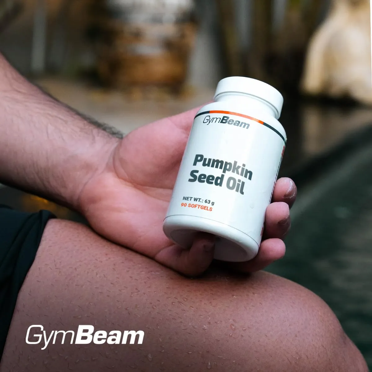 GymBeam Kürbiskernöl Kapseln 90 Stk kaltgepresst