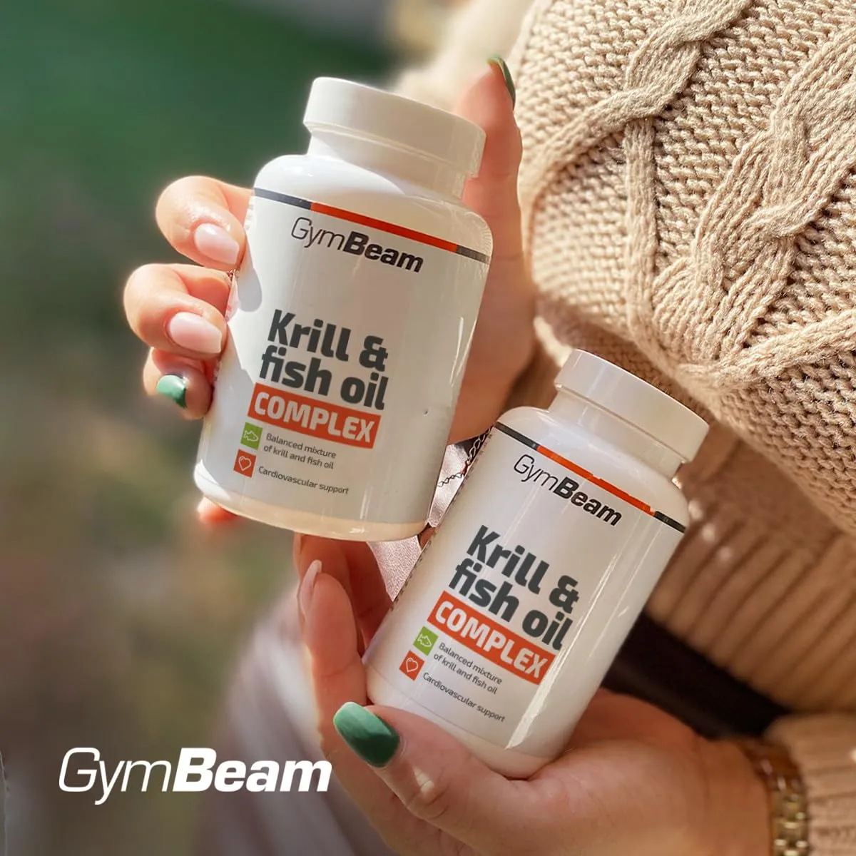 GymBeam Krill- & Fischöl Omega 3 Kapseln 90 Caps EPA DHA