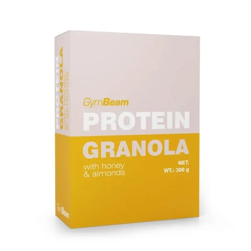 GymBeam Protein Granola Honig Mandel 300 g vegan