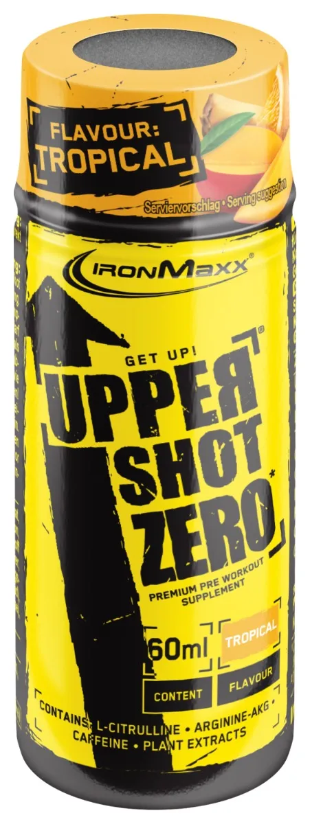 IronMaxx Upper Shot ZERO Booster 12x60ml Tropical zuckerfrei