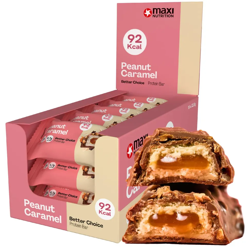 MaxiNutrition Better Choice Proteinriegel Peanut-Caramel 15x22,5 g
