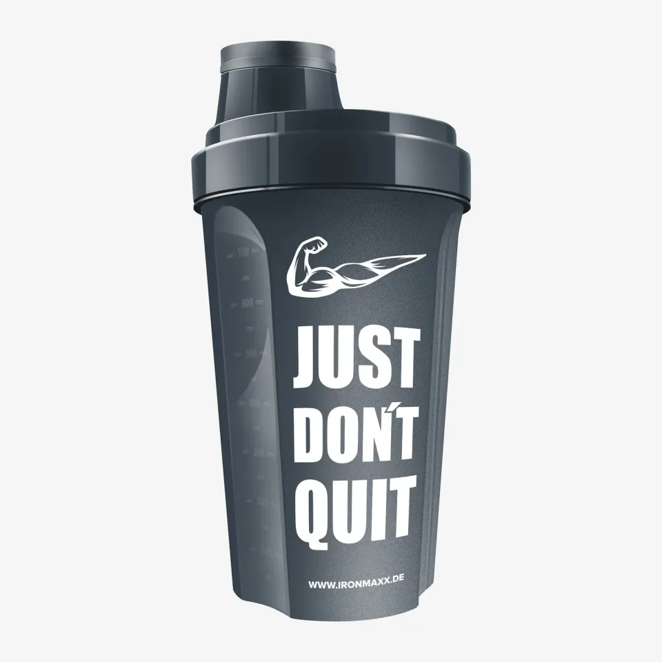 IronMaxx Shaker Anthrazit Matt Just Dont Quit 700ml