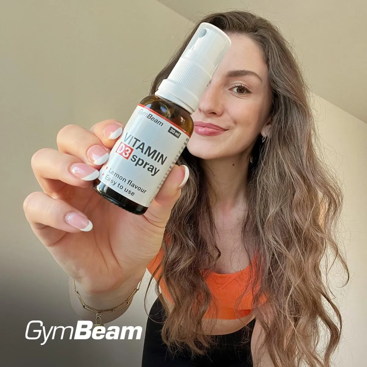 GymBeam Vitamin D3 Spray 30 ml MCT-Öl 428 Sprühstöße