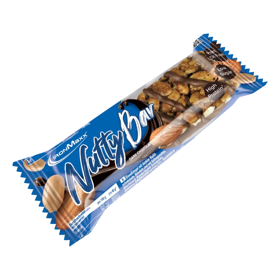 IronMaxx Nutty Bar Proteinriegel 40 g Dark Chocolate Nut Low Sugar