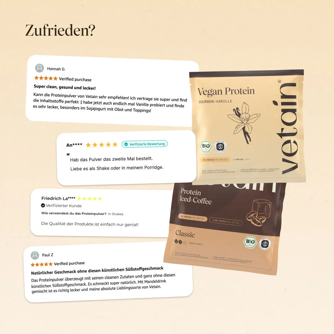VETAIN Vegan Protein Probe Vanille 30g zum Testen