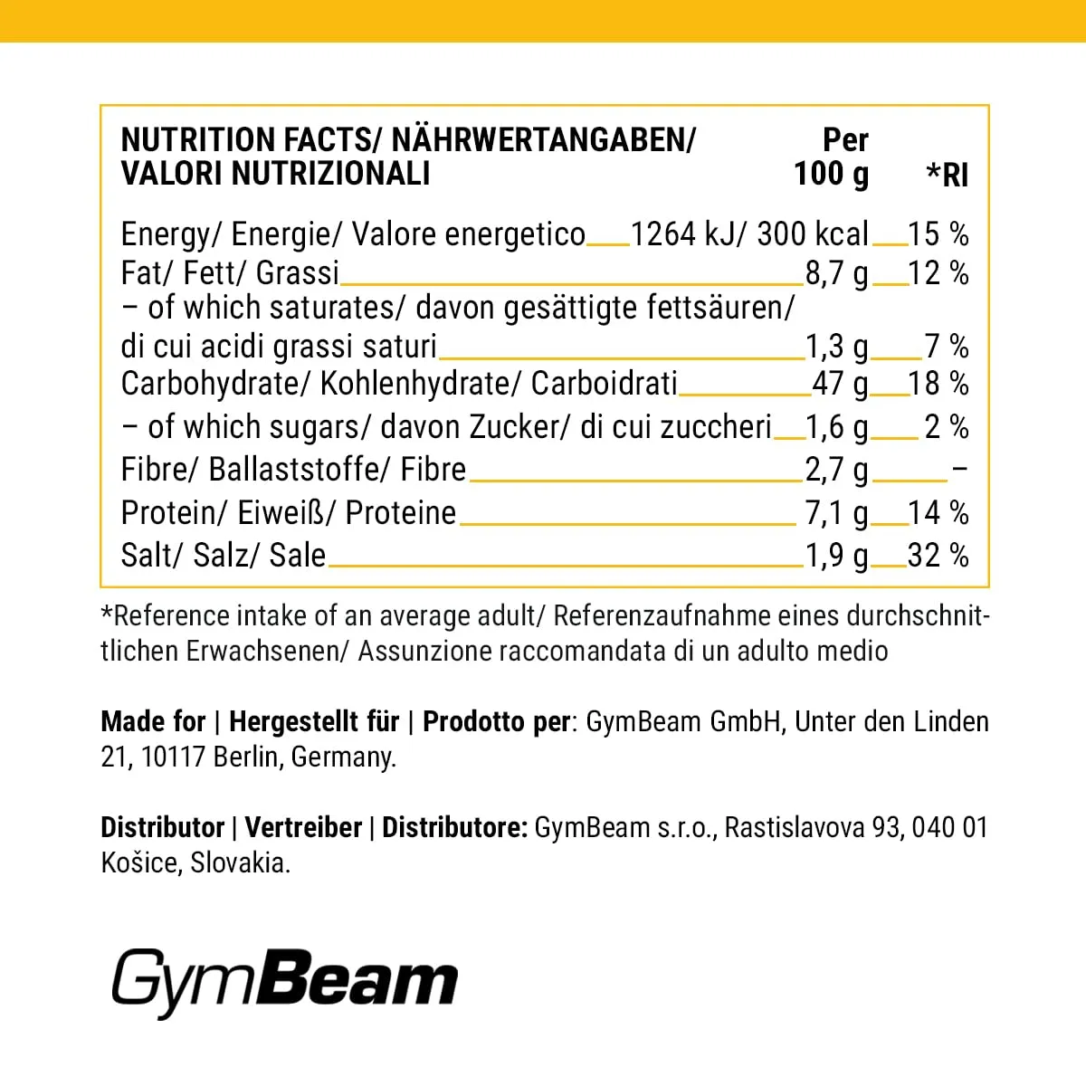 GymBeam Tortilla Wraps 330g Weizen vegan