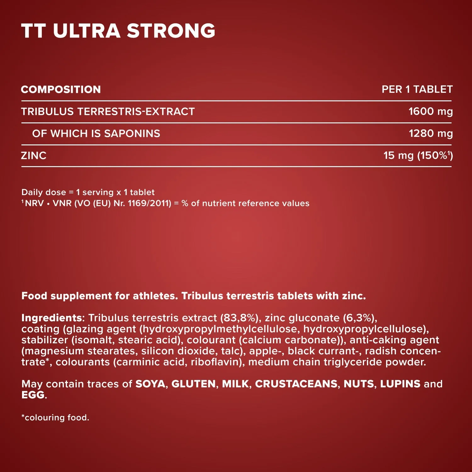 IronMaxx TT Ultra Strong Tabletten 180 Stk mit Zink