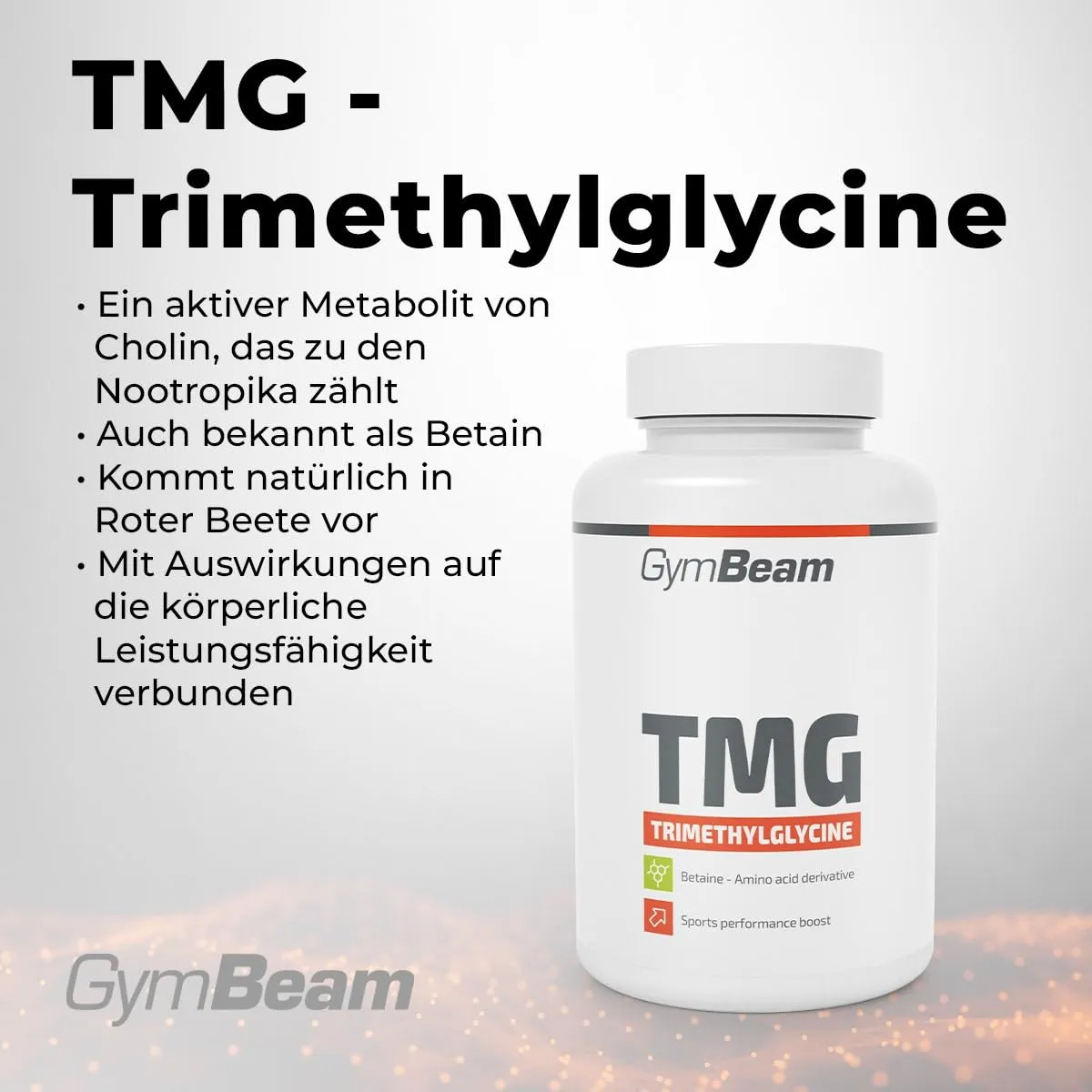 GymBeam TMG Kapseln Betain 1800mg vegan