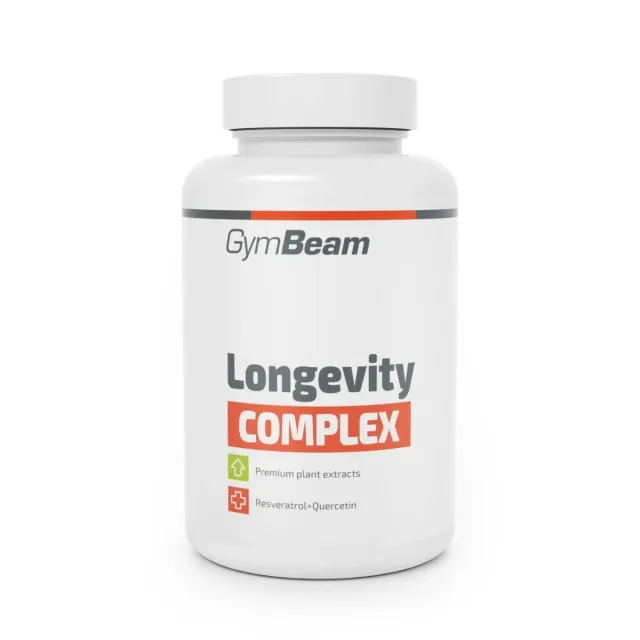 GymBeam Longevity Komplex Kapseln 90 Q10 Resveratrol