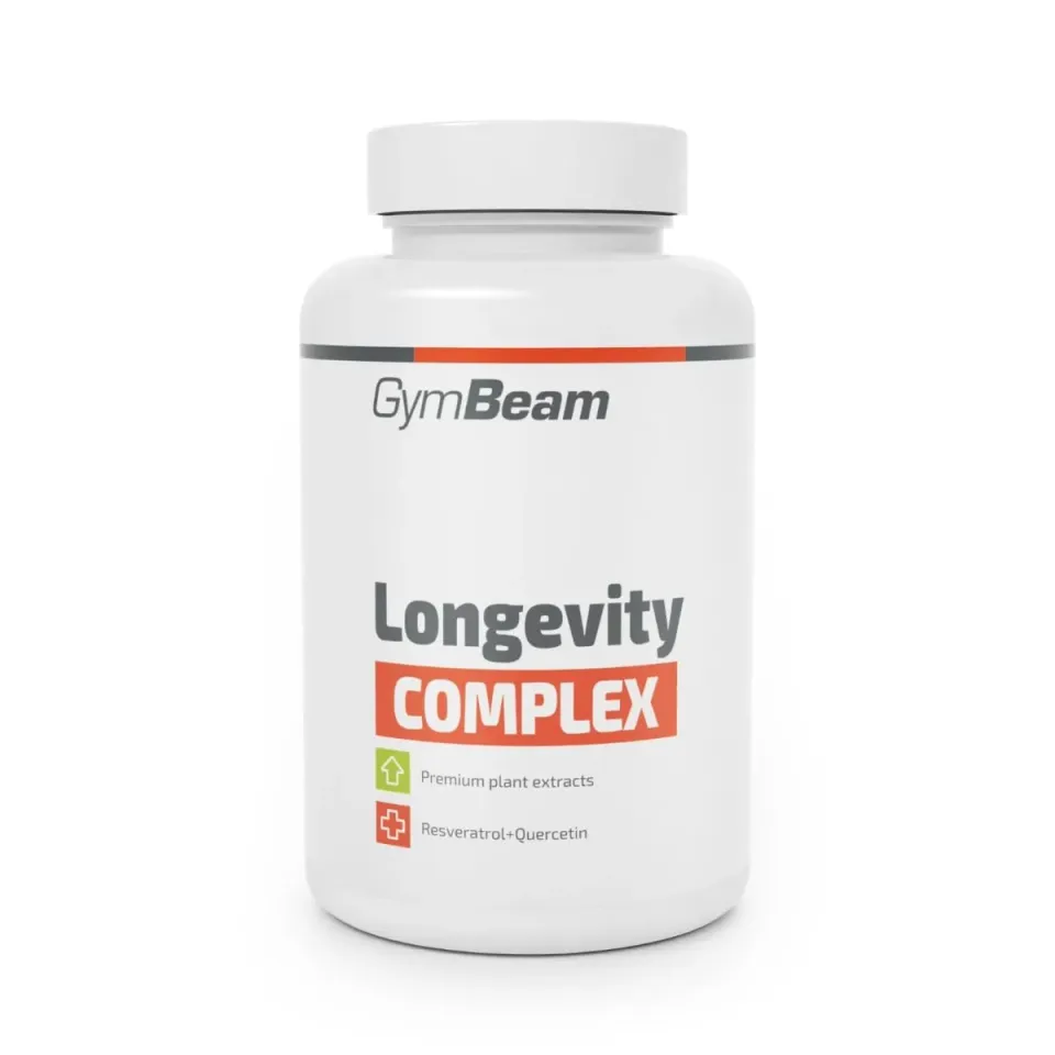 GymBeam Longevity Komplex Kapseln 90 Q10 Resveratrol