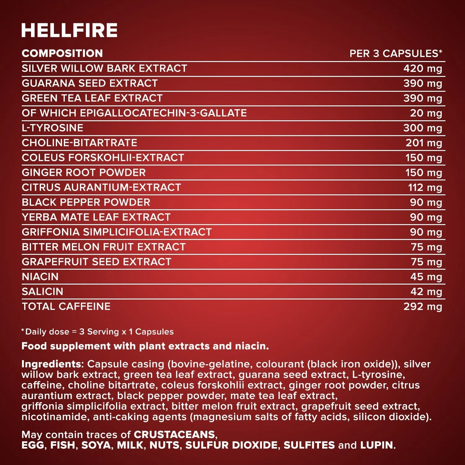 IronMaxx Hellfire Tricaps 150 Kapseln Fatburner