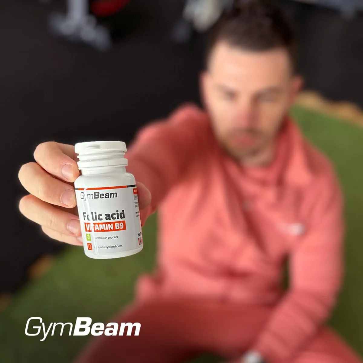 GymBeam Folsäure Vitamin B9 Tabletten 800 µg 90 Stück