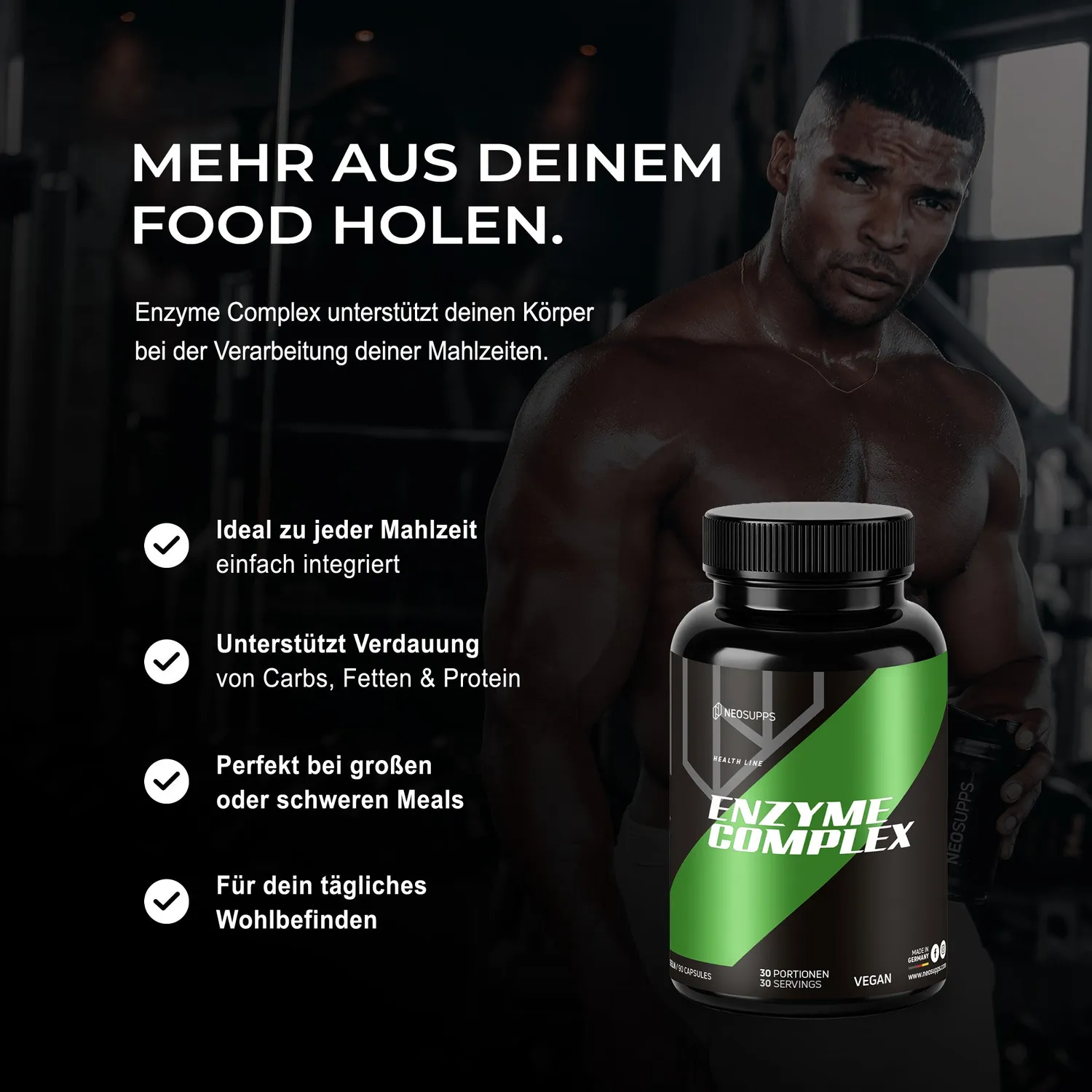 Neosupps Enzyme Complex Kapseln 90 Stück vegan