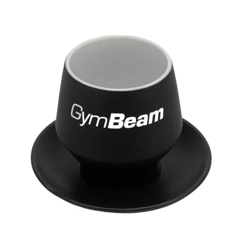 GymBeam Cappuccino Tasse Keramiktasse mit Untertasse matt