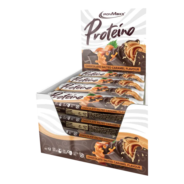 IronMaxx Proteino Proteinriegel Chocolate Salted Caramel 12x30g zuckerarm