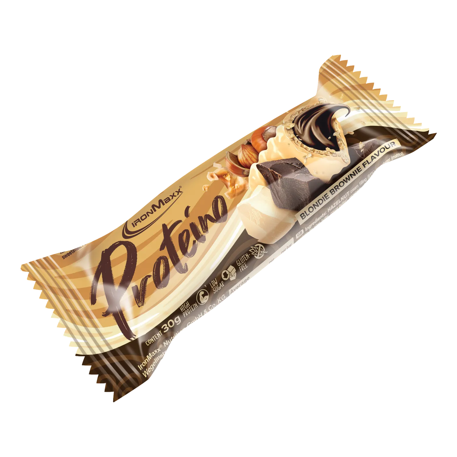 IronMaxx Proteino Proteinriegel 12x30g Blondie Brownie zuckerarm