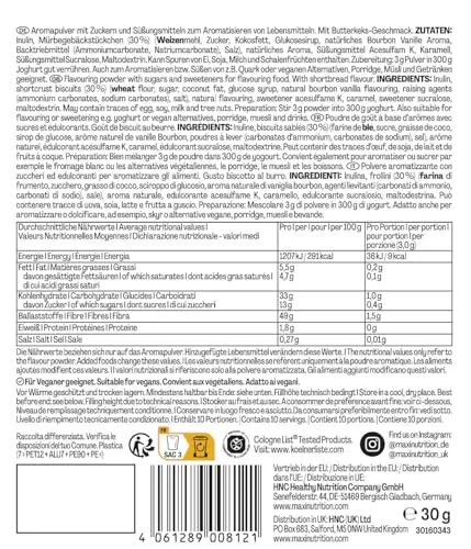 MaxiNutrition MaxFlavour Butter Cookie Geschmackspulver 12x30g
