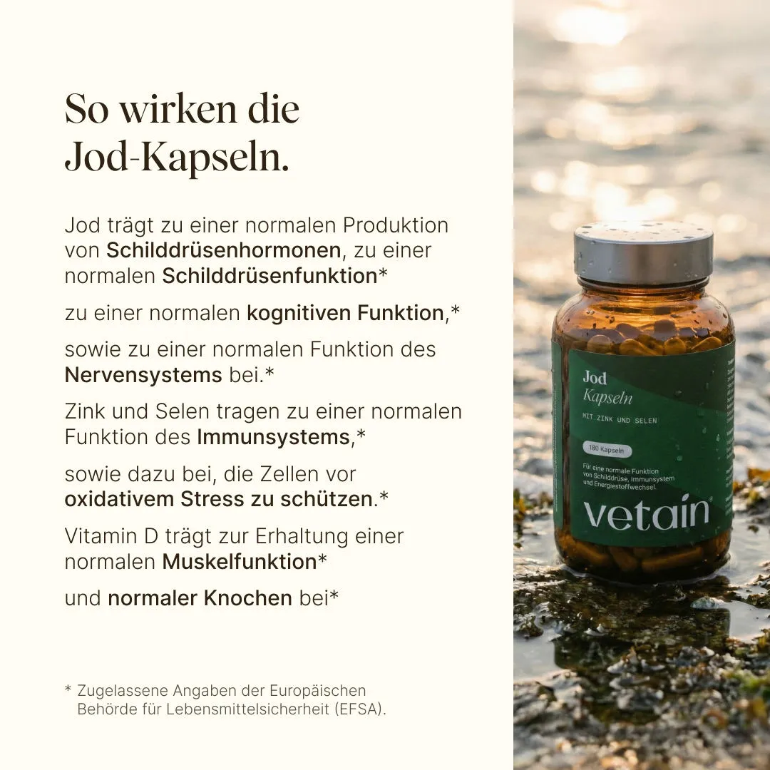 Vetain Jod-Komplex Kapseln 180 Kapseln mit Selen