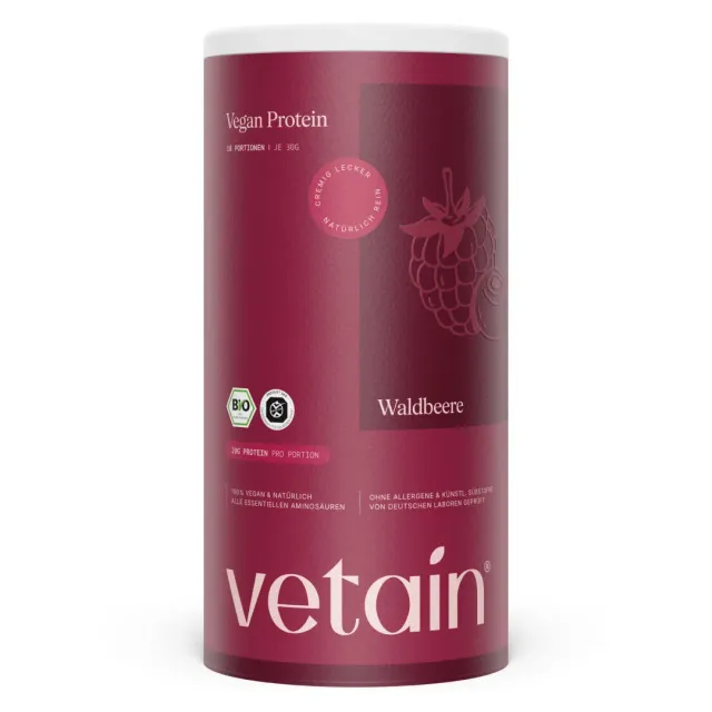 Vetain Vegan Protein Beere Proteinpulver 540g Bio