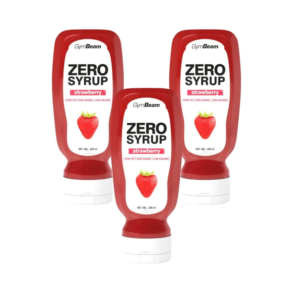 GymBeam Zero Syrup Erdbeere 320ml zuckerfrei