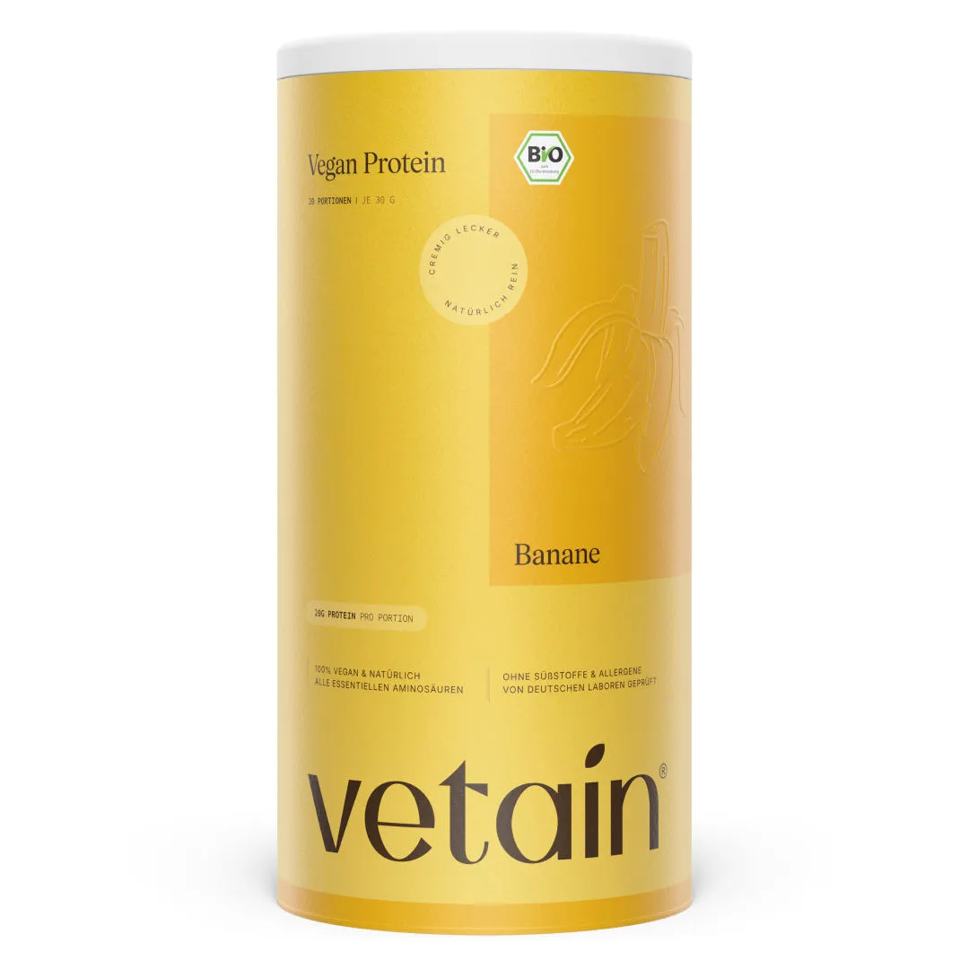 VETAIN Vegan Protein Vanille 600g BIO cremig