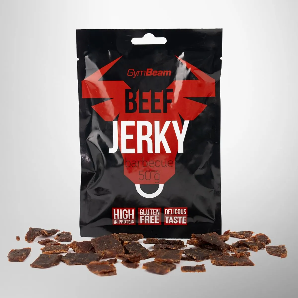 GymBeam Beef Jerky Rindersnack 50 g Barbecue