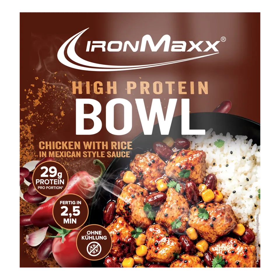 IronMaxx High Protein Bowl 420g Chicken Rice Mexican Style